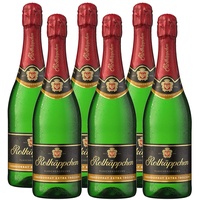 Rotkäppchen Sekt Flaschengärung Chardonnay Extra trocken 6 x 0,75l - Premiumsekt aus edlen Weinen – zum Anstoßen/ für besondere Anlässe /Geburtstag / als Geschenk
