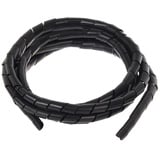 Maclean MCTV-687 B Flexible Kabelspirale Spiralband Kabelschlauch Bündelbereich Wickelschlauch 3m (20.4 * 22mm, Schwarz)