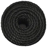 vidaXL Arbeitsseil Schwarz 10 mm 500 m