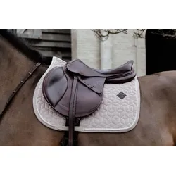 Schabracke basic samt jumping beige beige|beige|beige WARMBLUT