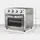 Homcom Mini Backofen Silber