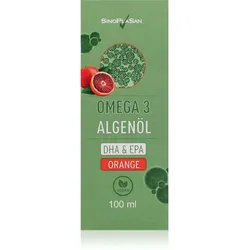 SinoPlaSan Omega-3 Algenöl Öl mit essenziellen Fettsäuren Geschmack Orange 100 ml