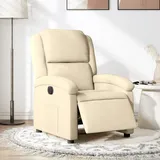 vidaXL Relaxsessel Elektrisch Creme Stoff