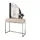 lookway Schminktisch, KASCHMIR mit LED-Spiegel Chrom rechts PUSH OPEN