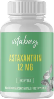 ASTAXANTHIN 12 mg Softgel-Kapseln Mikroalge vegan 90 St