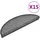 vidaXL Stufenmatte 56 x 17 cm Dunkelgrau