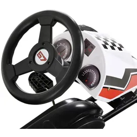 Homcom Go Kart weiß (66x57x104)
