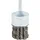 Stier Pinselkopfbürste Ø 29 mm, Schaft-Ø 6,35 mm, 0,5 mm, gezopft, Stahl