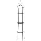 TPFGarden Rosensäule, Schwarz, Metall, 38x190x33 cm, Gartenzubehör, Gartendeko
