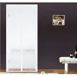 LIVEINU Wärmeschutzvorhang Magnet Thermo Türvorhang Fliegengitter Panel-Isolierung Thermovorhang Wasserdicht Winddicht Klimaanlage Fliegenvorhang für Balkontür Wohnzimmer 120x210cm Weiß