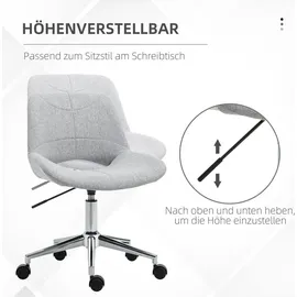 Homcom Leinenoptik Hellgrau