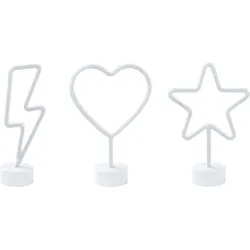 LED Neonlicht 3er Set FLORETTA Bunt