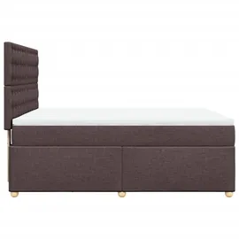 vidaXL Boxspringbett 140 x 200 cm Dunkelbraun