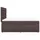 vidaXL Boxspringbett 140 x 200 cm Dunkelbraun
