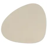 LINDDNA Tischset Serene L Curve Leder Beige Creme (Large)