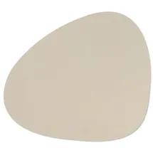 LINDDNA Tischset Serene L Curve Leder Beige Creme (Large)