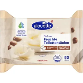 Alouette Feuchtes Toilettenpapier Deluxe 1-lagig, 50 Tücher