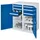 Kappes Schwerlast-Flügeltürenschrank,HxBxT 1100x1000x600mm,2xStahlboden,6 Schublade(n),Mitteltrennwand,Zyl.-Schl.,Sockel