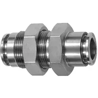 Riegler Gerade Schott-Steckverbindung, M18x1,0, 1.4404,