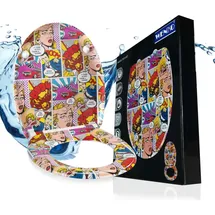 Wenko WC-Sitz Pop-Art Mehrfarbig