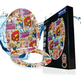 Wenko WC-Sitz Pop-Art Mehrfarbig