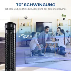Homcom Turmventilator schwarz