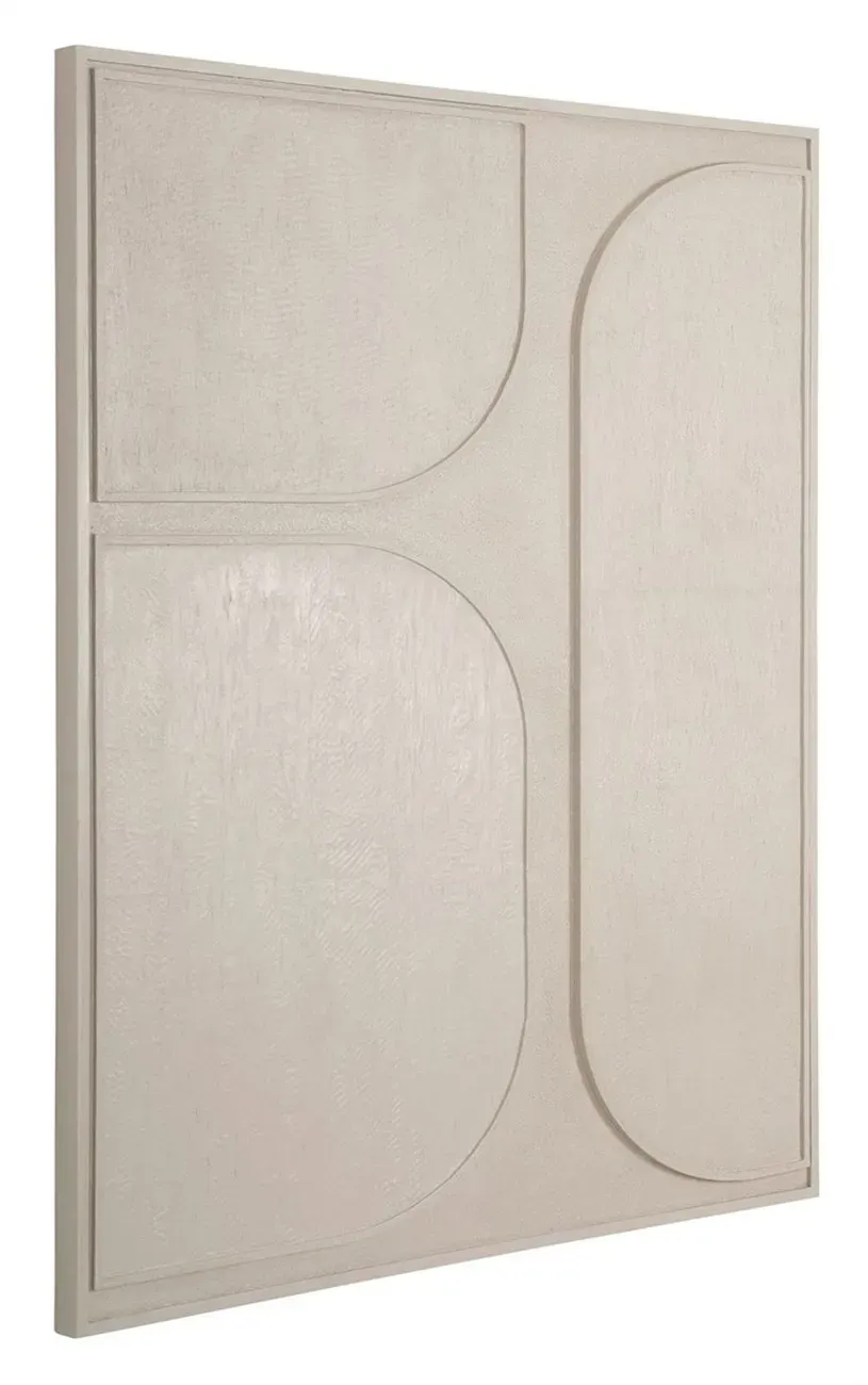 Wandpaneel Lorcan aus Holz, modern, beige creme, große Ausführung für Dein Zuhause
