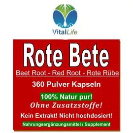 TOPJESS Rote Beete Bete Beetroot Kapseln 360 St.