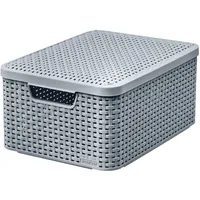 Curver Aufbewahrungsbox Style 39,3 x 29,3 x,18,7 cm 1-tlg. hellgrau