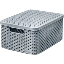 Curver Aufbewahrungsbox Style 39,3 x 29,3 x,18,7 cm 1-tlg. hellgrau