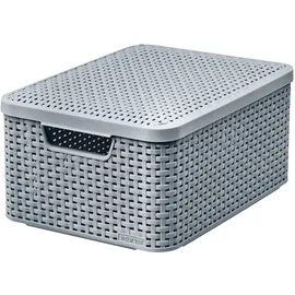 Curver Aufbewahrungsbox Style 39,3 x 29,3 x,18,7 cm 1-tlg. hellgrau