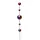 deluke Gartenstecker AACHEN 120 x 12 x 12 cm Rot/Weiß