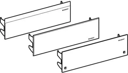 Geberit Abdeckung zu Duschelement Edelstahlahl gebürstet