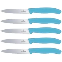 Victorinox Gemüsemesser Set 5-tlg. 10 cm Karibikblau