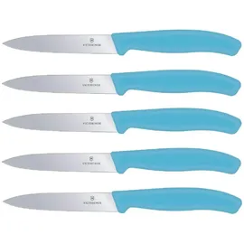 Victorinox Gemüsemesser Set 5-tlg. 10 cm Karibikblau