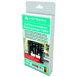 Hotrega Kaffeeautomaten Reinigungs Tabs 10 Tabs pro Pack / Faltschachtel mit Druck