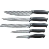 King Carbon Diamond Messerblock 6-tlg. Silber