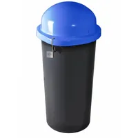KUEFA Müllsackständer Produkte KUEFA HD 60L Mülleimer / Gelber Sack Ständer - abschließbar blau