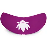 yogabox Yogakissen Halbmond Basic Lotus Stick weiß - magenta 40 x 17 12,0 cm 1 St