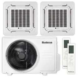 Buderus Multisplit Klimaanlage Decken-Set | Logacool AC166i | 2,1+3,5kW