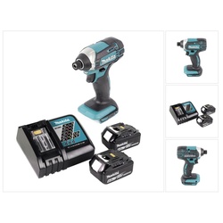 Makita Akku-Schlagschrauber DTD 152 RG Akku Schlagschrauber 18 V 165 Nm + 2x Akku 6,0 Ah + Ladege