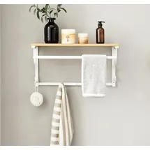 VASAGLE Wandgarderobe, mit 5 Haken