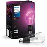 Philips Hue White & Color Ambiance Lightguide smarte LED Lampe, große Edison-Form, ST70, dimmbare LED Lampen für das Hue Lichtsystem mit 16 Mio. Farben, smarte Lichtsteuerung über Sprache und App