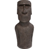 Kare Design Deko Objekt Easter Island, Grau, Bodenfigur, Deko Figur, Osterinseln, Magnesiumoxid, handgefertigt, 80x34x26 cm (H/B/T)