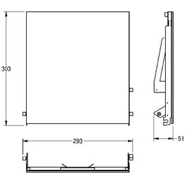 kwc aquarotter gmbh KWC AR Front, EXOS, ESG weiß, für EXOS UP Papierhandtuchspender,