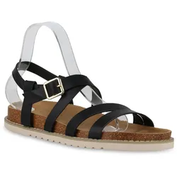 Damen Riemchensandalen in Schwarz
