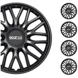 Sparco Radzierblenden Roma - 15-Zoll - Grau/Schwarz - Satz mit 4 Stück