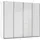 Rauch Schwebetürenschrank SYNCRONO 271 x 230 x 62 cm Weiß