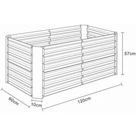 VCM Galdo XL 180 x 90 x 60 cm Metall