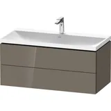 Duravit Möbelset c-shaped Set wandhängend wandhängend „L-Cube“ 100 × Flannel Grey Hochglanz Lack